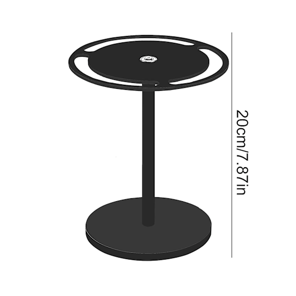 Ny bordplade solbriller holder akryl solbriller arrangør står 360 roterende briller display rack（sort）