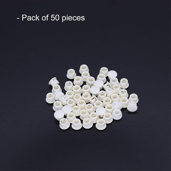 Hålproppar i plast - 6 mm - Flush-typ - 50 st