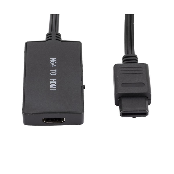N64 till HD-omvandlare Spelkonsol Adapter Plug And Play-kabel Adapter Omvandlare för //snes 1080p/720（Svart）