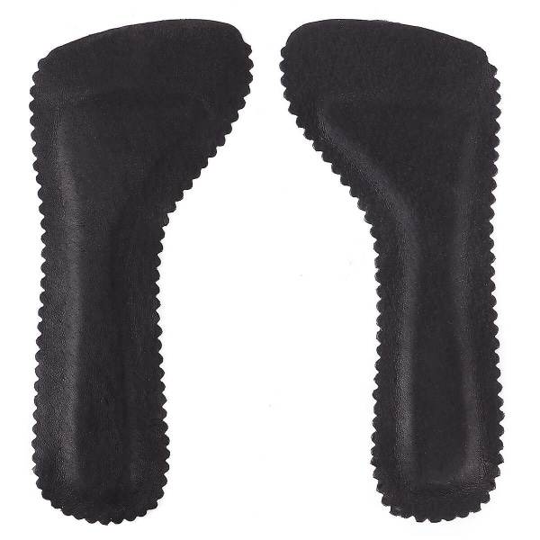 1 par absorberande sulor för höga klackar, halkfria innersulor för kvinnor, lädersulor för dagligt bruk på sommaren (svart) (20X8,5 cm, svart)