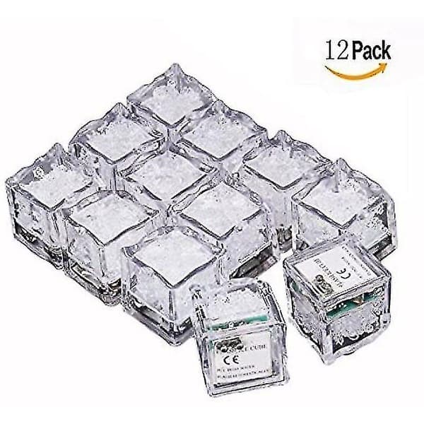 Vatten Dipping Dekorativa Led Isbitar Snabb Blinkande Led Isbitar - Set Om 12