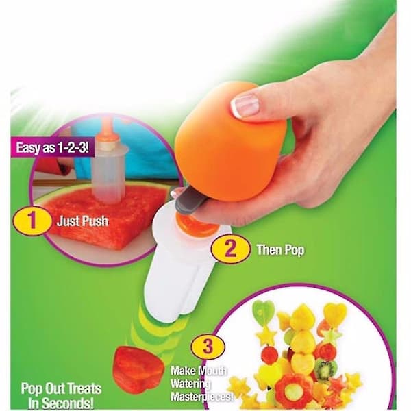 Push & Pop Fruktformad Skärare