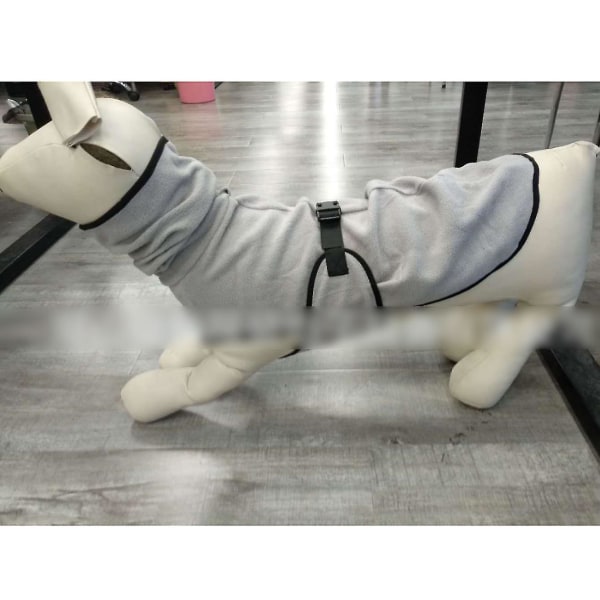 Hunde badekåbe i frotté til tørring - Varme jakke til hvalpe - Mcb（5XL，Lilla）
