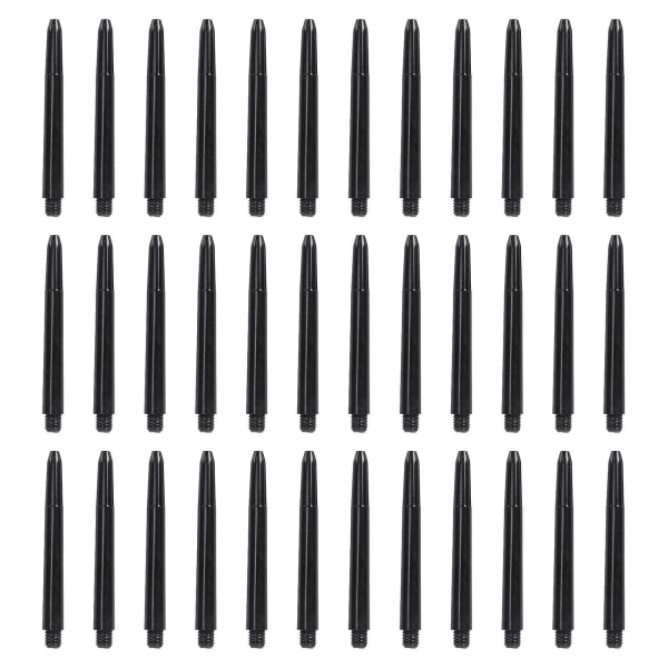 100 pieces plastic dart shaft dart accessories rod plastic pole with standard 2ba thread (black)