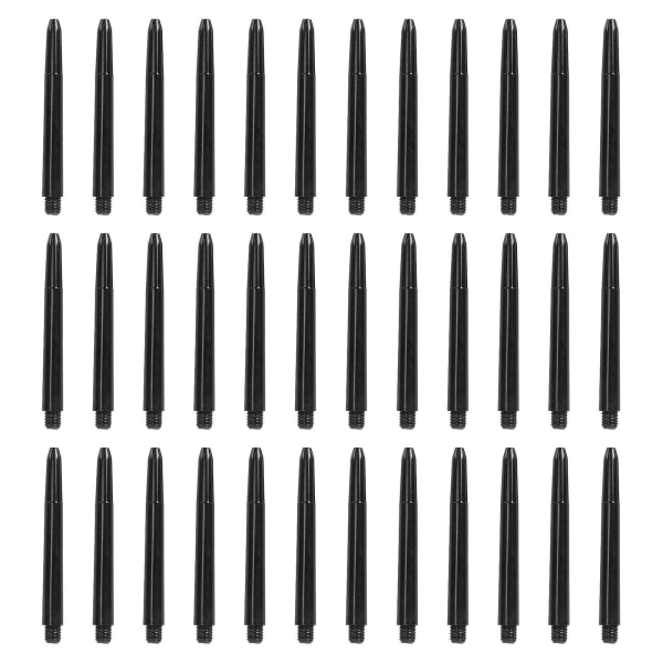 100 stykker plast dart skaft dart tilbehør stang plast stang med standard 2ba gjenger (svart)