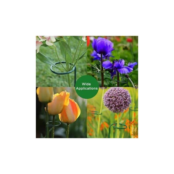 50-pack 38 cm gröna växtstöd för trädgården