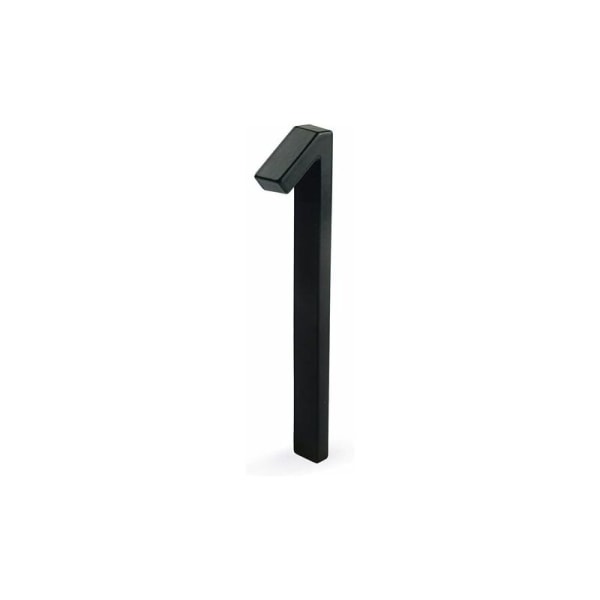 Flytande husnummerplakett 5 tum (12 cm) Modern dörrnummerskyltskylt Gata Hemadressnummer, svart metall (svart, 1)