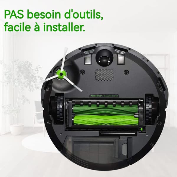 Huvudborste reservdelar för iRobot Roomba i7 i7+ / i7 Plus E5 E6 E7 dammsugare reservdelar, 2 par borstar