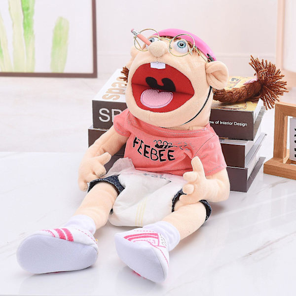 Jeffy Puppet Billig Sml Jeffy Hånddukke Plys Legetøj 23\" Stoppet Dukke Børn Gave