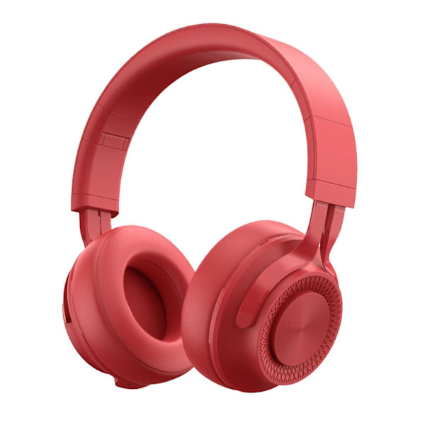 Tung bas brusreducerande headset hopfällbart infällbart sport trådlöst Bluetooth headset 20240569（Röd）