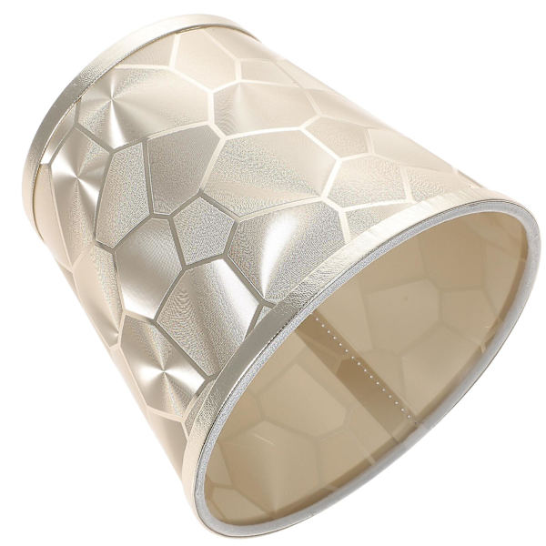 Lampekappe enkel lampekappe bordlampekappe sengelampekappe lampetilbehør (15X15X14CM, guld)