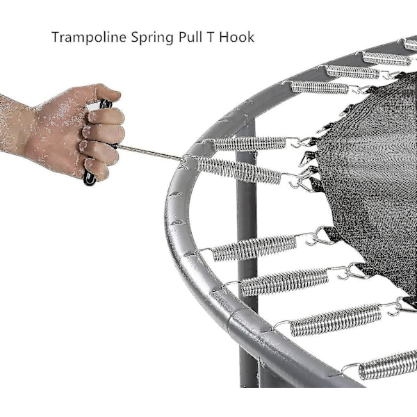Trampolin fjäderdragverktyg justering T-krok fjäderdragverktyg