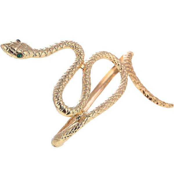 Slangearmsmanchet, overarmsarmbånd Personligt charmearmbånd til kvinders smykker (10X7 cm, guld)