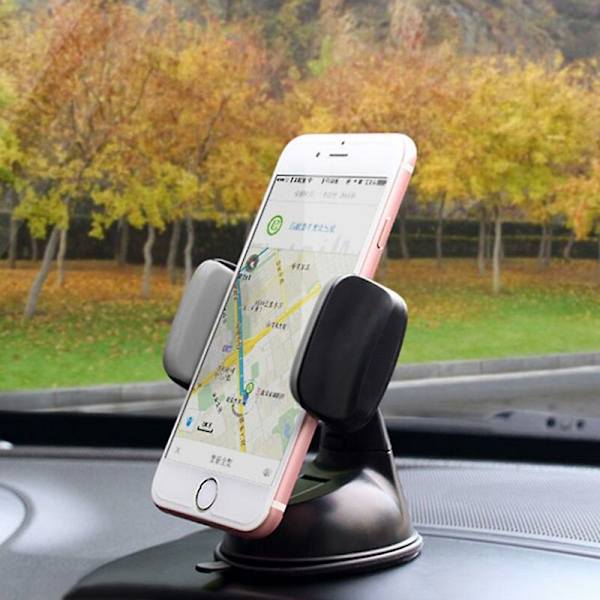 Universell bilhållare för mobiltelefoner, instrumentbräda, vindruta, 360 graders rotation