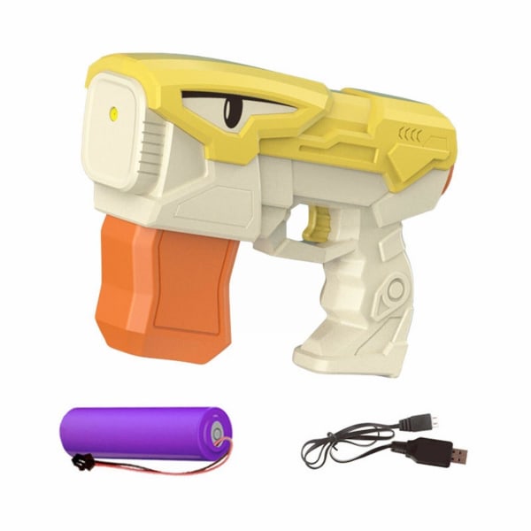 Ny automatisk sprutpistol vannpistol med batteridrevet automatisk sprengningsvannblåserpistol for guttejenter Gave（gul hai）