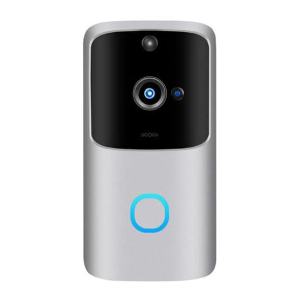 M10 Trådlös WiFi Dörrklocka Smart Video Telefon Visuell Intercom Dörrklocka Säker Kamera (Vit)