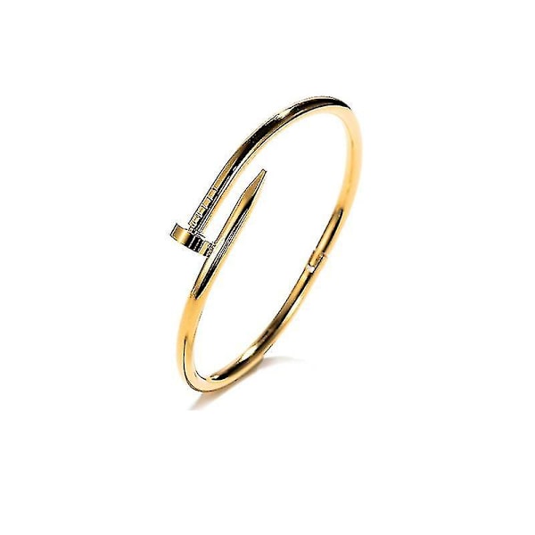 Fashion Vintage Rostfritt Stål Spik Par Bangle Armband För Herrar Och Damers Smycken