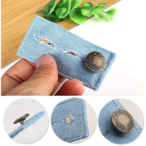 Byxutvidgning, Justerbara Knappar Förlängare, för Jeans Shorts