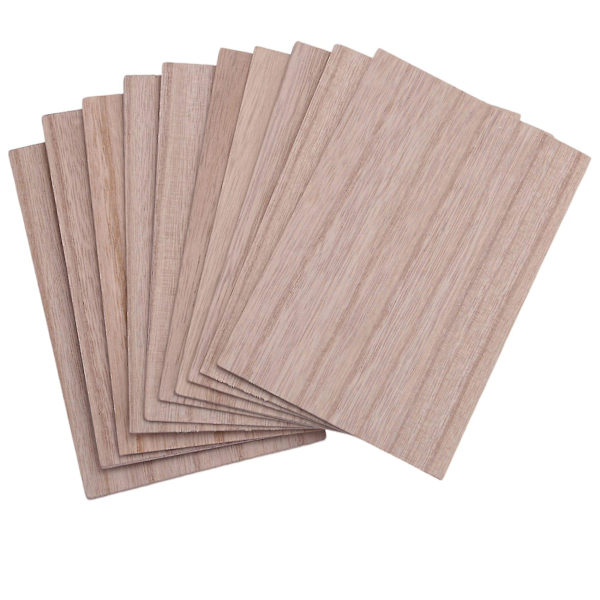 10 st Balsa träplattor Träplatta 150*100*2mm Kompatibel Hus Skepp Hantverk Modell Diy（Träfärg）