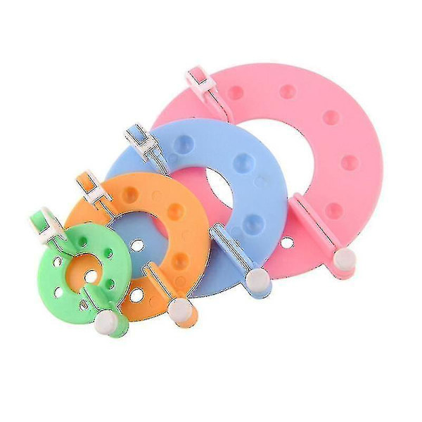 8 st Pompom Maker Kit Stickning Hantverk Olika Storlekar Plyschboll Tillverkningsverktyg