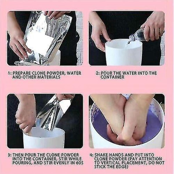 Vuxenpar 3D Hand Casting Kit Hand Mold Set Gjutning Present Idé