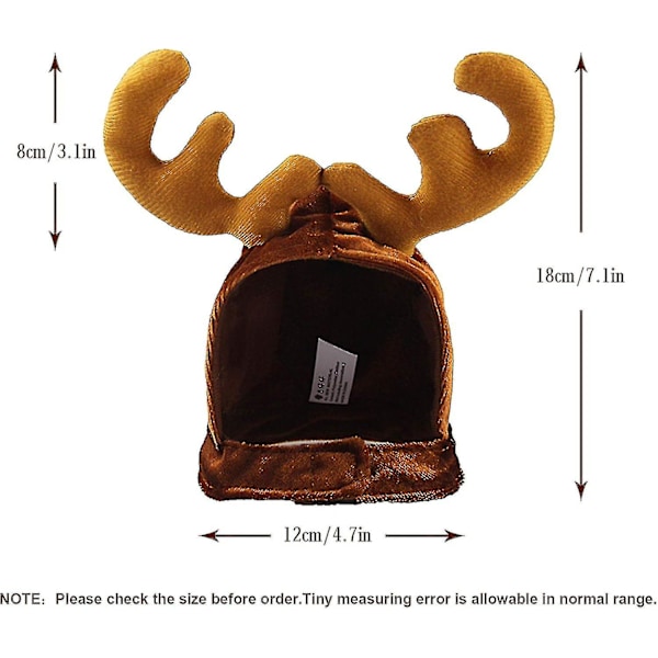 Julekat kæledyr hat rensdyr gevir hat kæledyr julekostume til katte og små hunde C