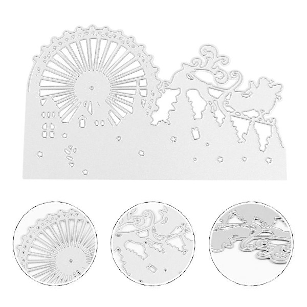 Stålskärare Julgran Stålskärare Metallskärare 3d Skärmall (12.5X8X0.1cm, Silver)