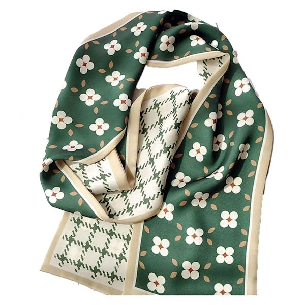 Äkta silkescarf för kvinnor – – – Lång – Present till kvinnor, rosett 5
