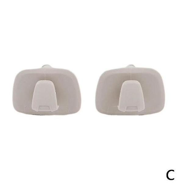 2 st/set Bilhängare Krokar Baksäte Kompatibel Med Volvo Xc40 Xc60 18-20 Xc90 16-20 S90 V90 Takkrok Tillbehör（grå）