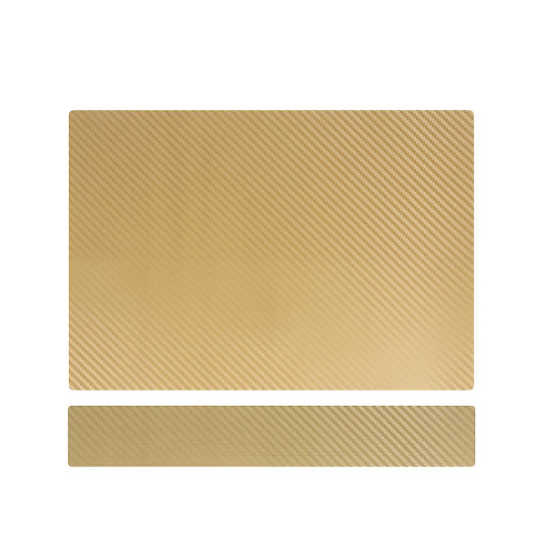 Kolfiberomslag DIY-klistermärke kompatibel med Microsoft Surface Pro6 bärbar klistermärke guld (storlek 1, guld)