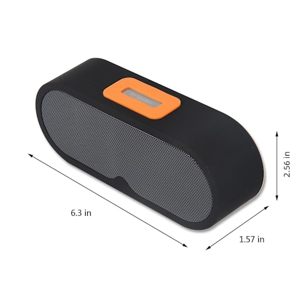 Bärbar högtalare Bluetooth-högtalare Bluetooth 5.0 Även TFCard, AUX-kabel（Svart）
