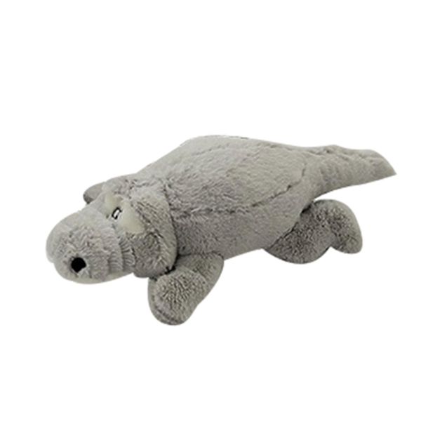 Cartoon Krokodil Kudde Plyschdocka Kudde Barn Vuxen Present Soffa Säng Dekor（60cm，Grå）