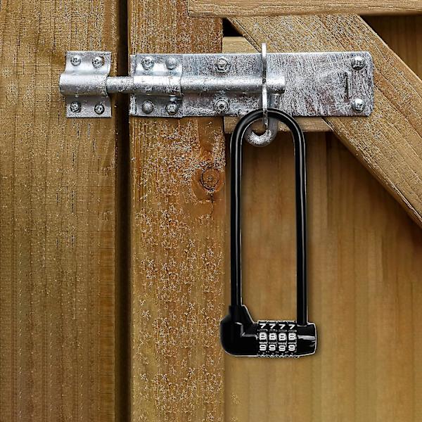 2-pack Heavy Duty 4-siffriga väderbeständiga kombinationshänglås