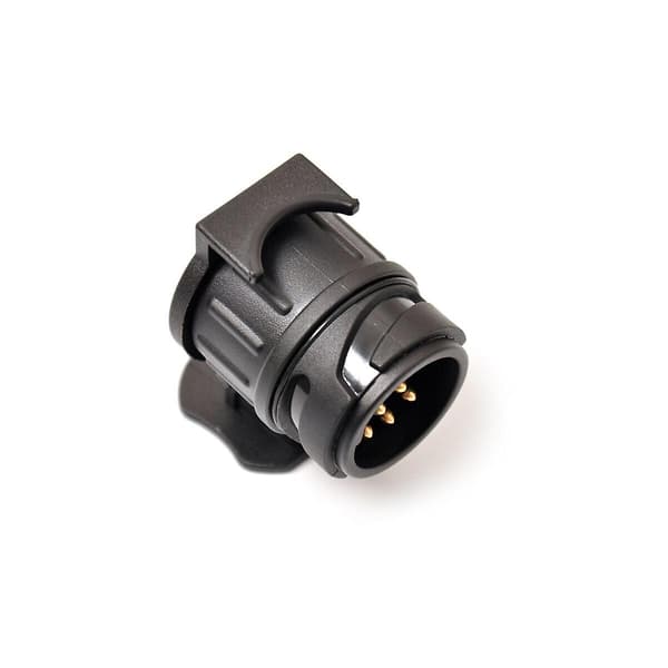 13 til 7-polet traileradapter, trailer ledningsføringsstik 12V sort)
