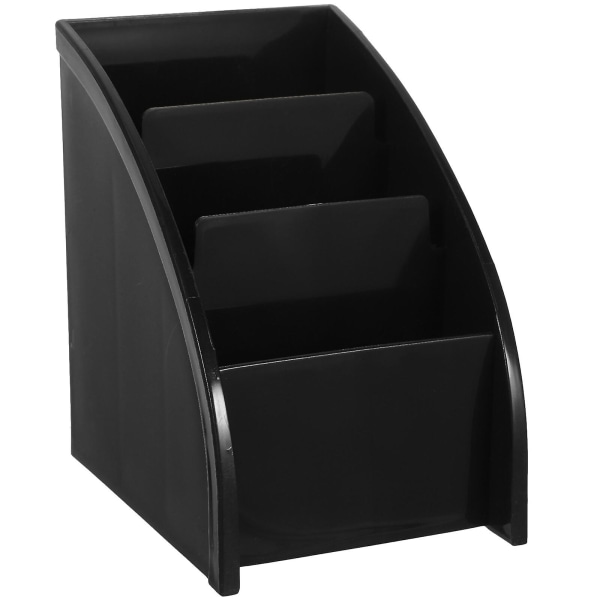 Muovinen työpöydän säilytyslaatikko, matkapuhelimen säilytyslaatikko, työpöydän säilytyslaatikko, kodin työpöydän säilytyslaatikko (musta) (11,5x8,9CM, musta)