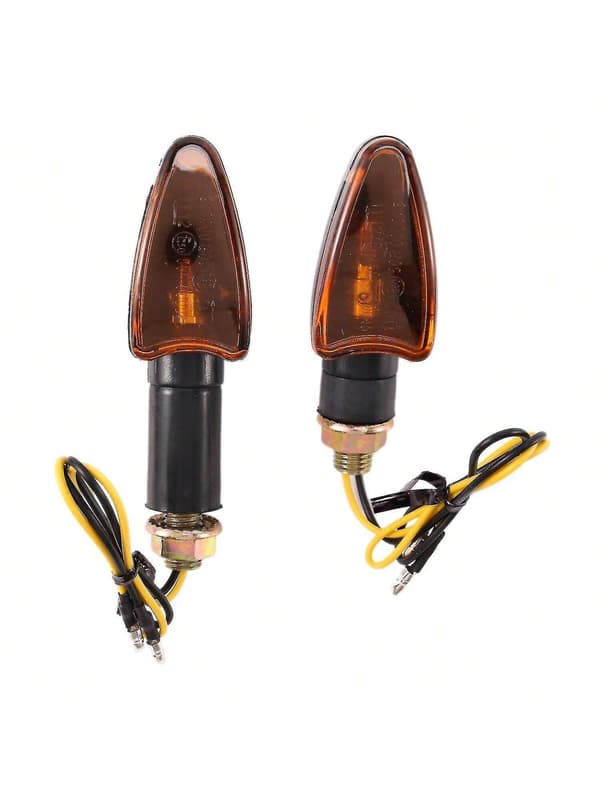 Universal 12V Motorsykkel Blinklys Indikatorlys Foran Bak Blinker Halogenlys