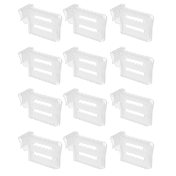 12-osainen jääkaapin sivuoven väliseinä soljen luokittelu väliseinät (8X5X3CM, läpinäkyvä)