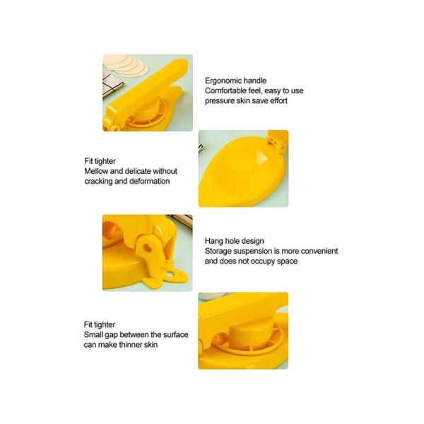 Kök Tillbehör Manuell Dumpling Artefakter Läder Väska Mögel Deg Press Hem Kök Dumpling Making Verktyg Bakning Bakverk