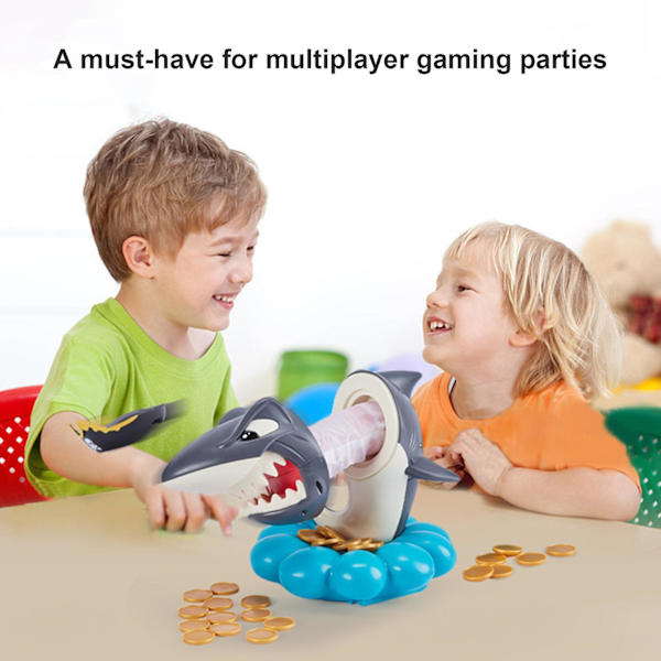 Elektrisk spelhajleksak, Pop up Pirate Shark Horror Decompression Snake Toys, Induktion Trigger Fake Hungry Shark Toys 50% erbjudande
