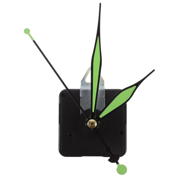 1 set of luminous clock pointer kit quartz clock movement replacement clock motor kit (13.5X1CM, light green)