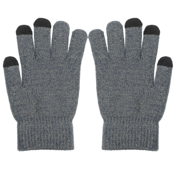 Double full finger gloves bicycle gloves motorcycle gloves men's non-slip gloves touch screen gloves (20X12X1.5CM, gray)