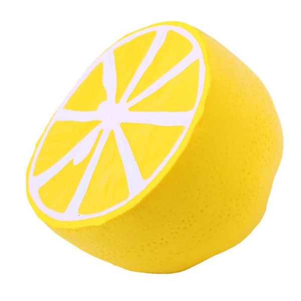 Simulerad frukt halv citron Squishy Slow Rising Doftande mjukt bröd tårta klämma barn vuxna stressavlastning leksak 10*10 cm