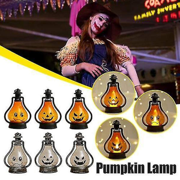 Halloween Lys Gresskar Hodeskalle Dekorasjon Led Lykt Prop Kreativ Bar Fest