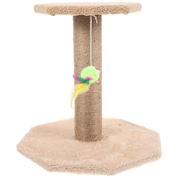 Kradsebræt til katte - Kradsebræt til killinger - Vertikalt kradsebræt - Kradsebræt til katte - Legetøj (32,00 x 31,00 x 31,00 cm, som vist på billedet)