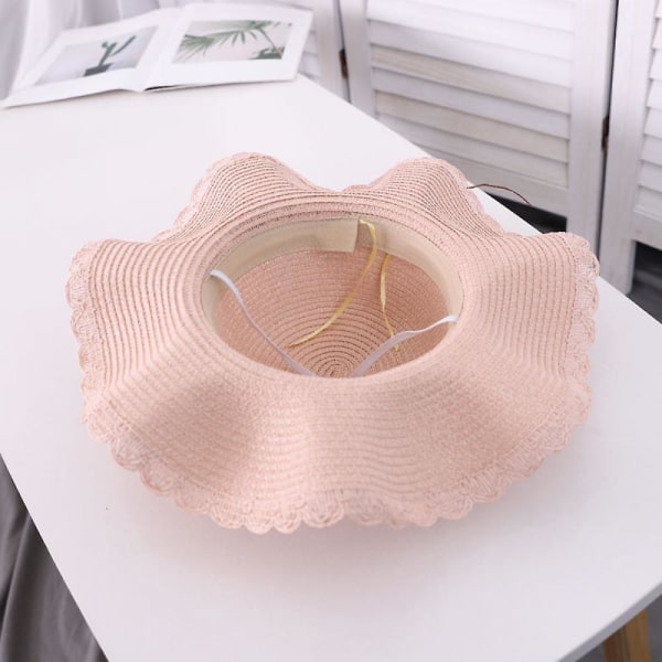 Solhatt, vår premium solhatt håller ditt huvud svalt och bekvämt för att njuta av utomhuslivet Passar till alla kläder - chic solhatt för alla tillfällen (ljusrosa)