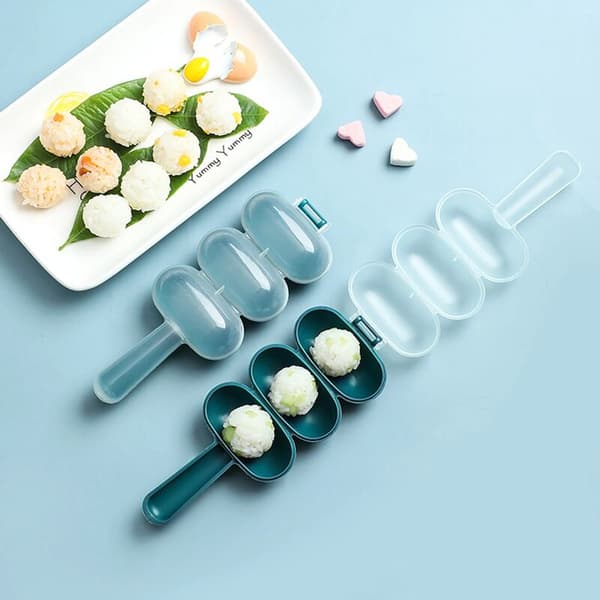 Risbollsskakare DIY Risbollsskakare Lunch Maker Onigiri Form DIY Risbollsskakare Klotformade Köksredskap Ris