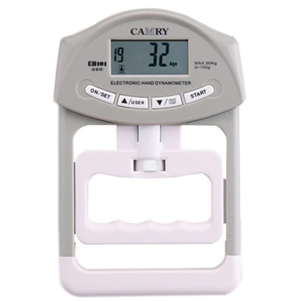 Camry 200lb/90kg Digitalt greppdynamometer Automatisk inspelning