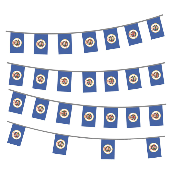 Nyt 10/25PCS Minnesota statsflag håndflagrende flag til indendørs og udendørs dekoration