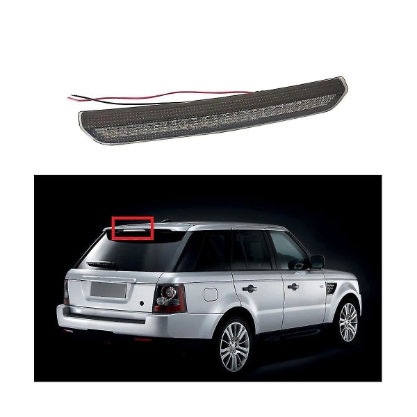 Lr020147 Højmonteret bremselygte Tredje bremselygte Bil til Range Sport 2010-2013（Sort Transparent）