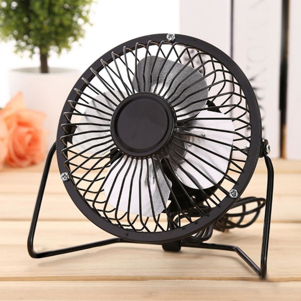 Skrivebordsbord Mini Fan Personlig USB Lille Stille Mini Bærbar Skrivebordsventilator（6 tommer）